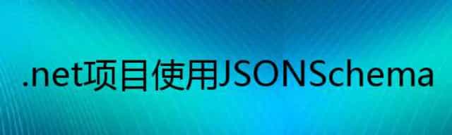 .net 项目使用 JSON Schema