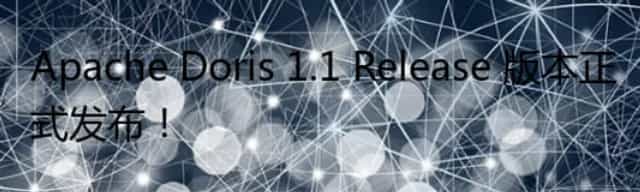 Apache Doris 1.1 Release 版本正式发布！