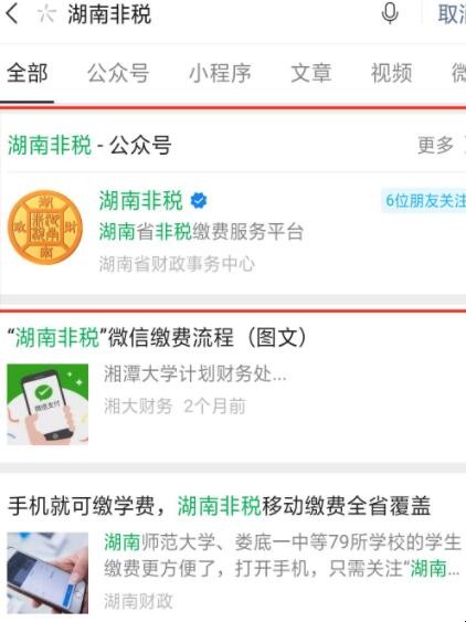 洞口非税缴费公众号是什么