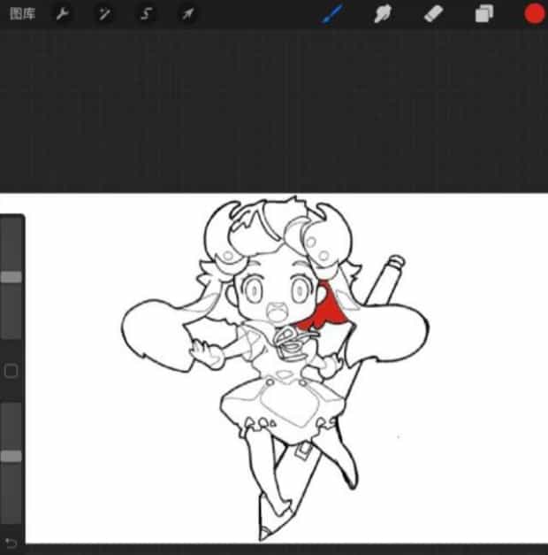 procreate怎么实现一键填色