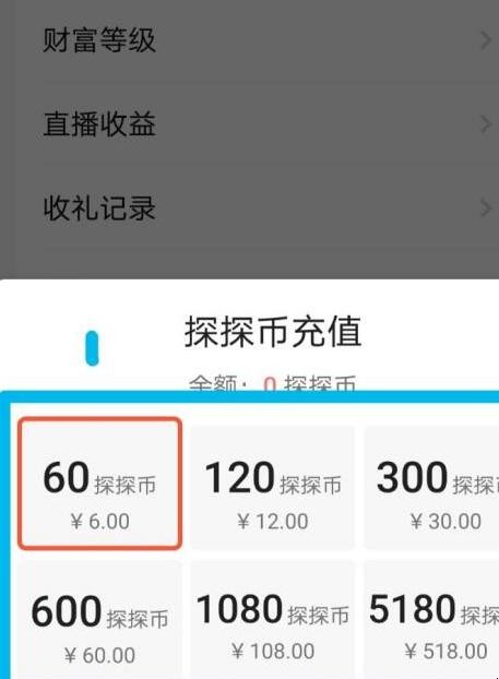 探探怎么充值探探币
