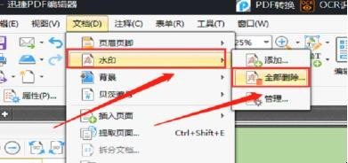 PDF文件怎么去除水印