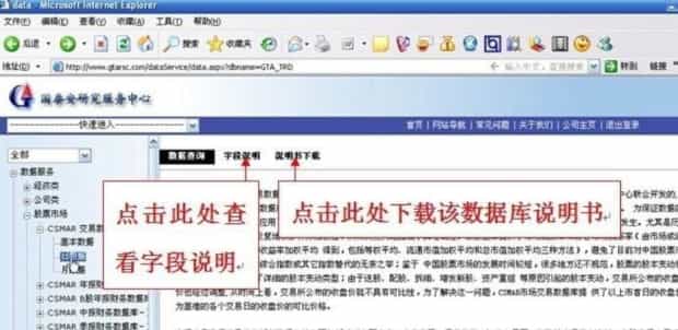 国泰安数据库怎样使用