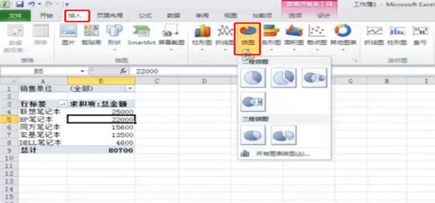 excel如何制作数据透视表或数据透视图