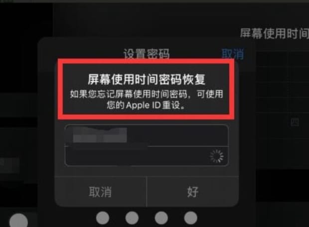 ipad屏幕使用时间密码忘了怎么办