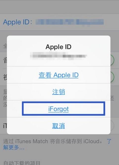 苹果id密码忘了怎么办