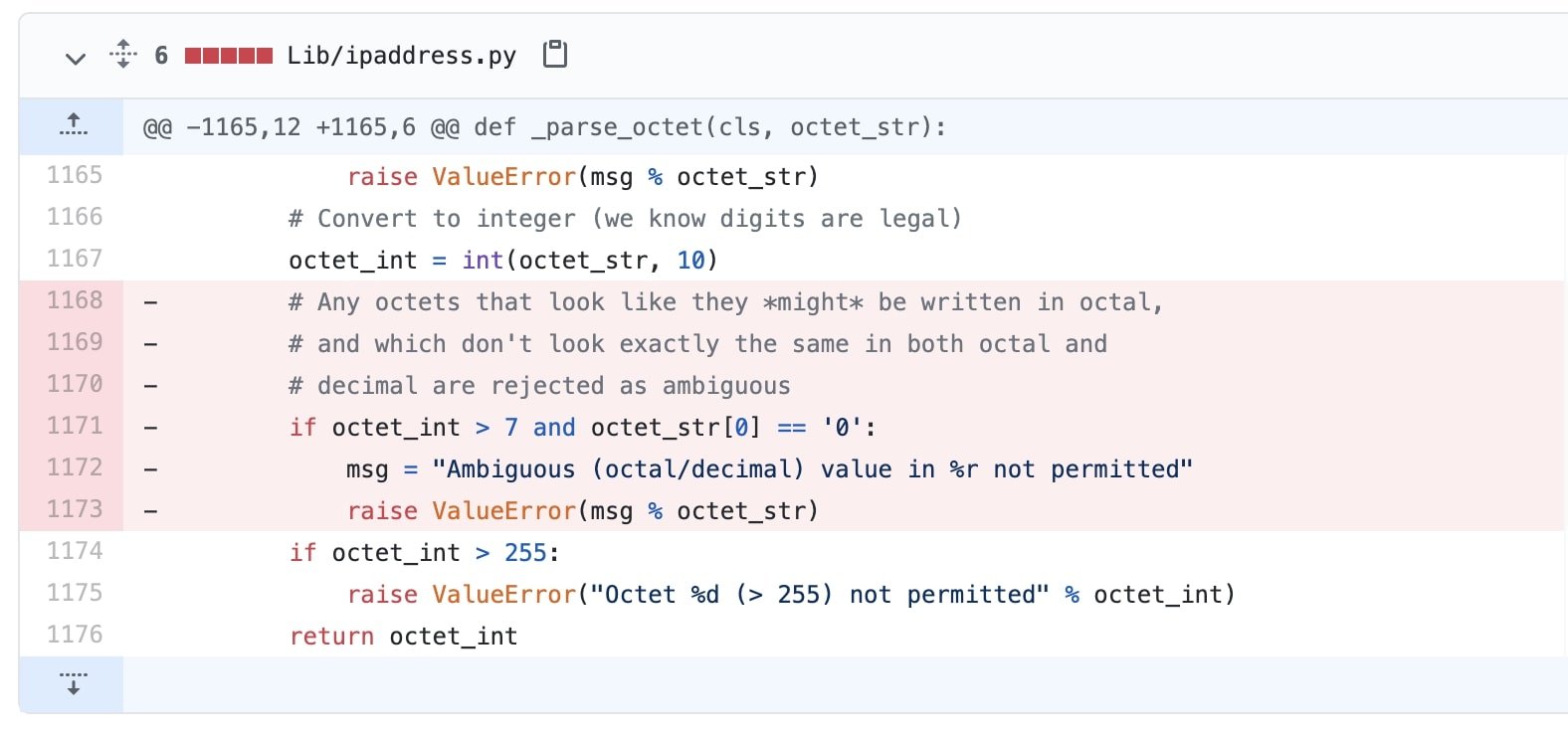 Python 被发现存在 IP 地址验证漏洞