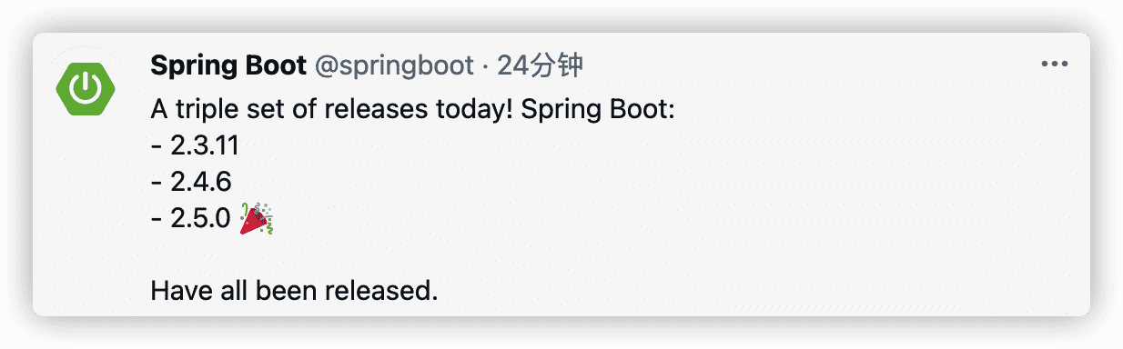Java 框架 Spring Boot 2.5.0 正式发布